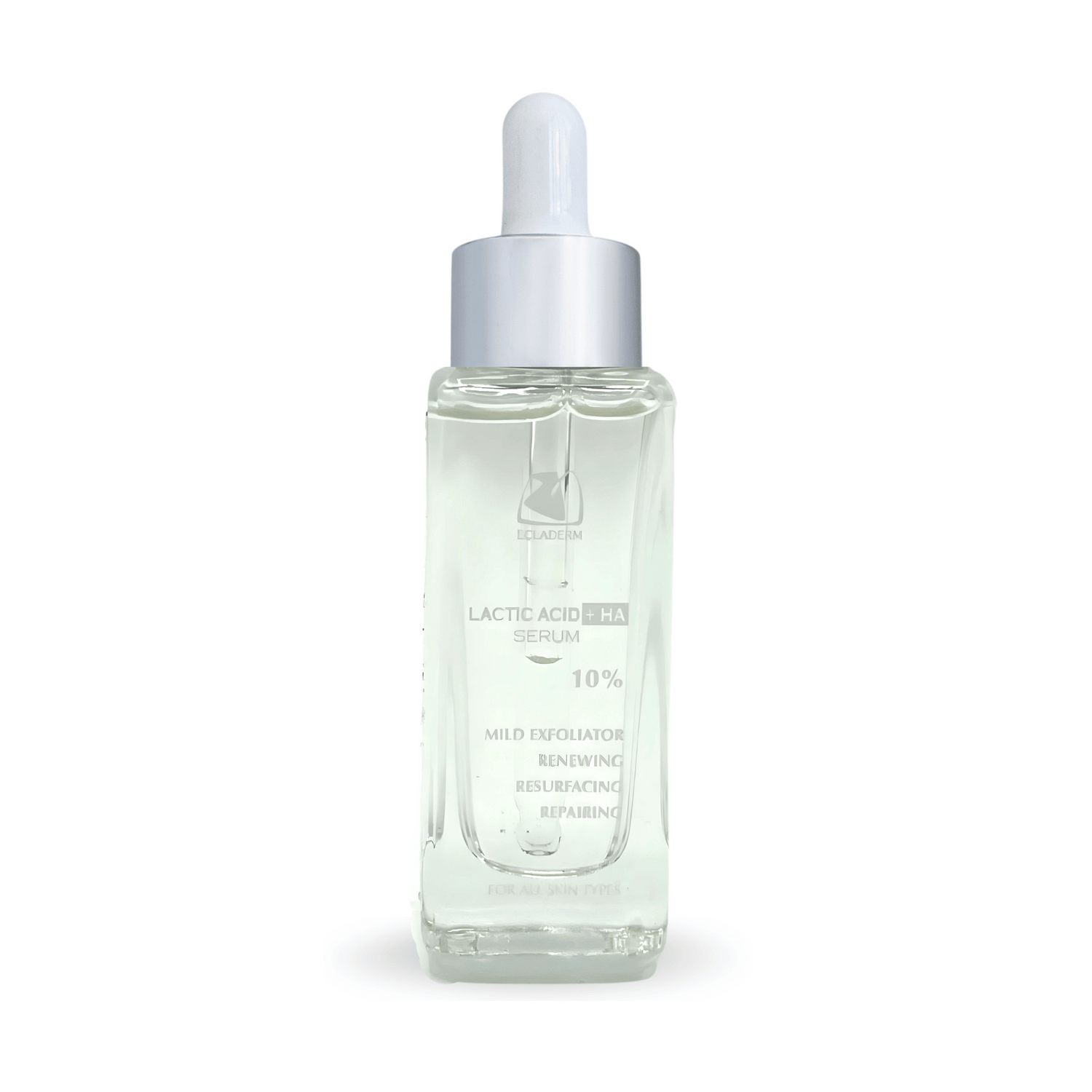 10% Lactic Acid + Hyaluronic Acid Serum from Ecladerm exfoliates and hydrates the skin