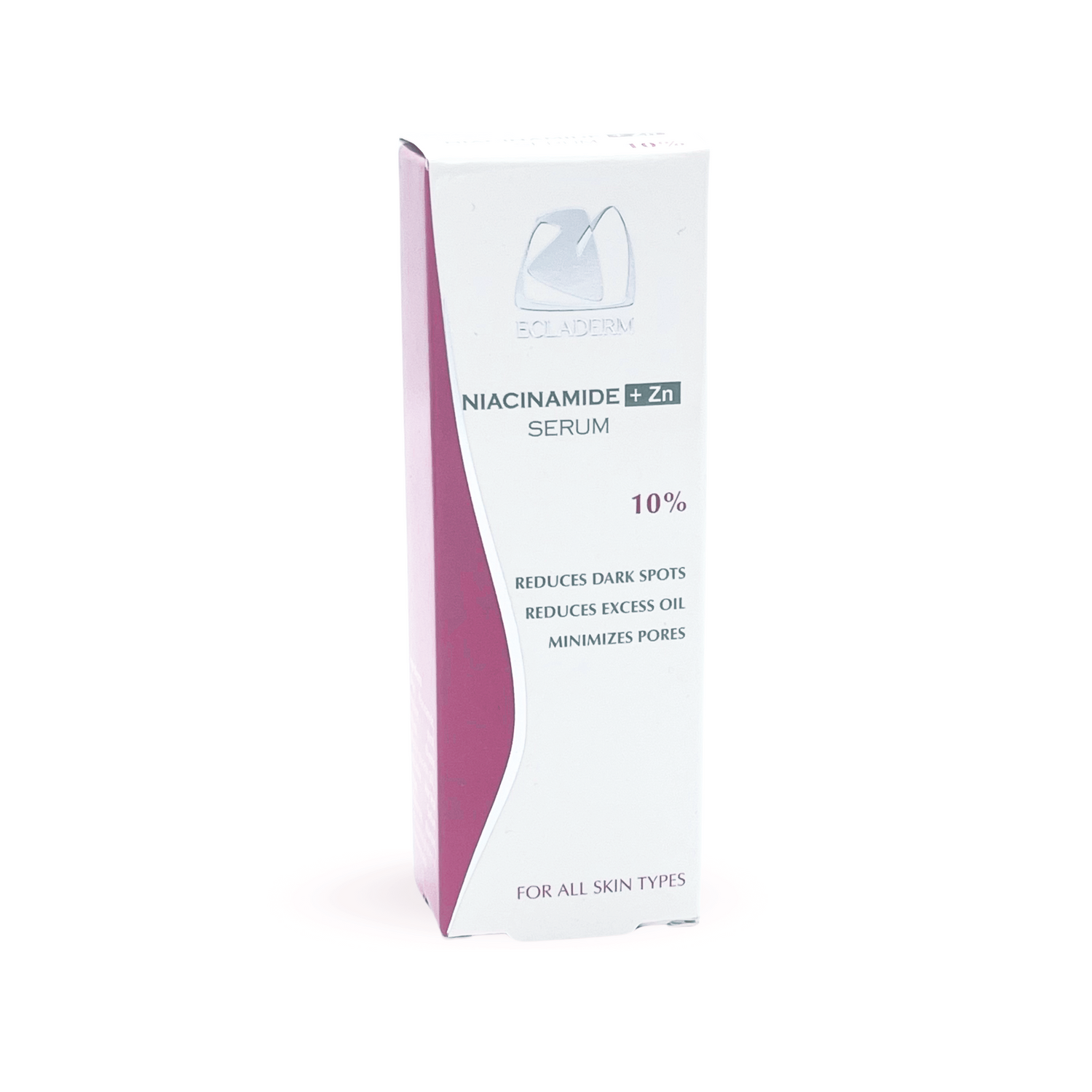 10% Niacinamide Plus 1% Zinc serum reduces pores, blemishes and hyperpigmentation from Ecladerm