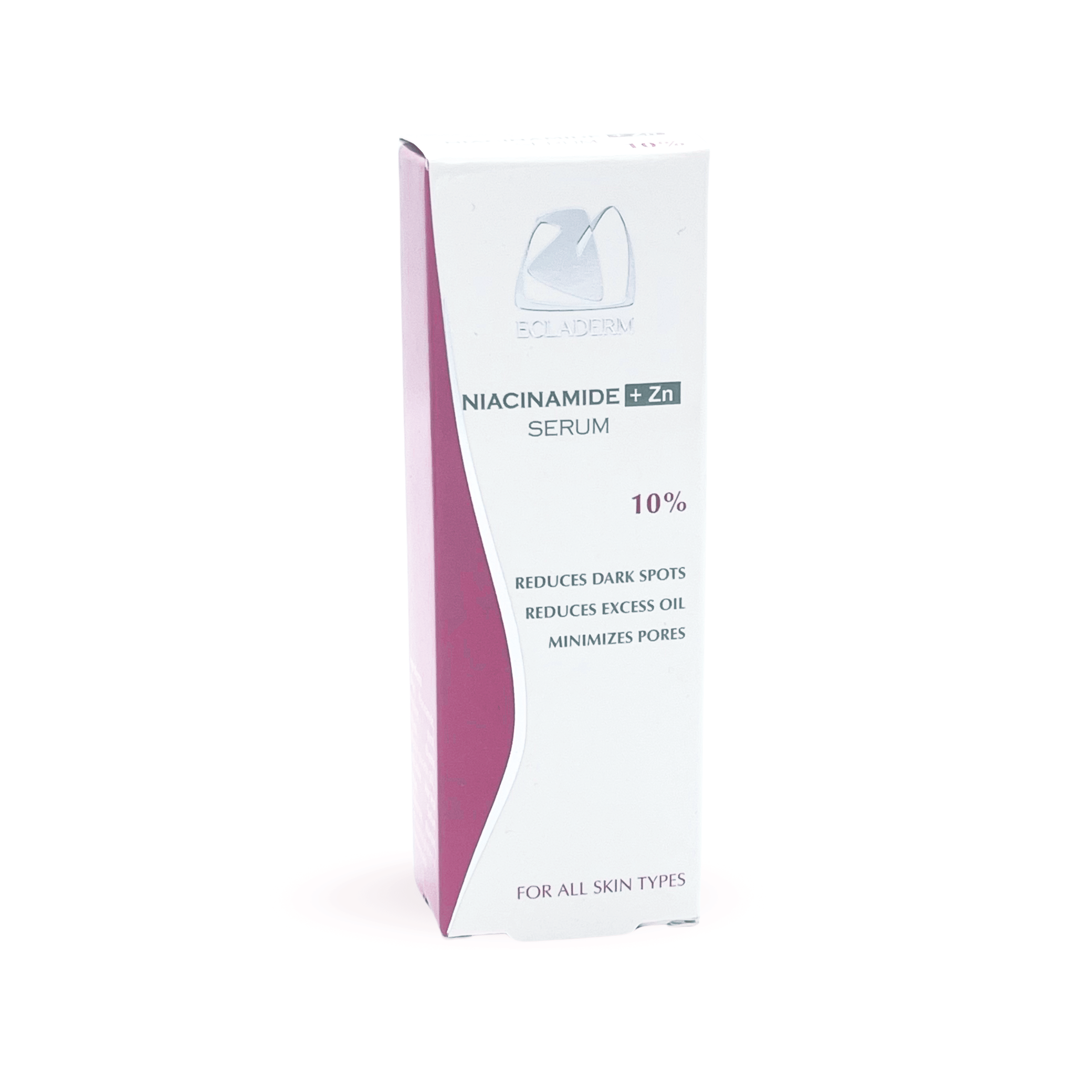 10% Niacinamide Plus 1% Zinc serum reduces pores, blemishes and hyperpigmentation from Ecladerm